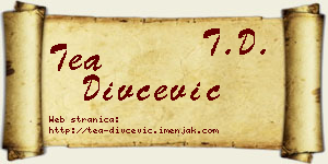 Tea Divčević vizit kartica